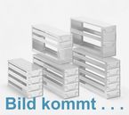 BRAVO 130 Schrankeinschbe fr alle Boxen bis 133x133x133 mm, offene Bauform, Klappgriff, mit Auszugstop, Schubladenbden geschlossen